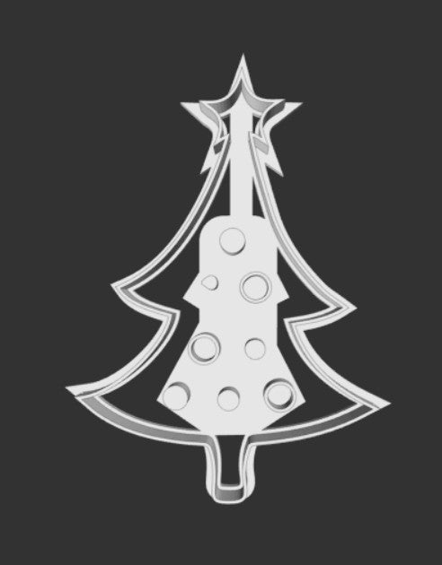 Christmas Tree Cookie Cutter - 3D Printed