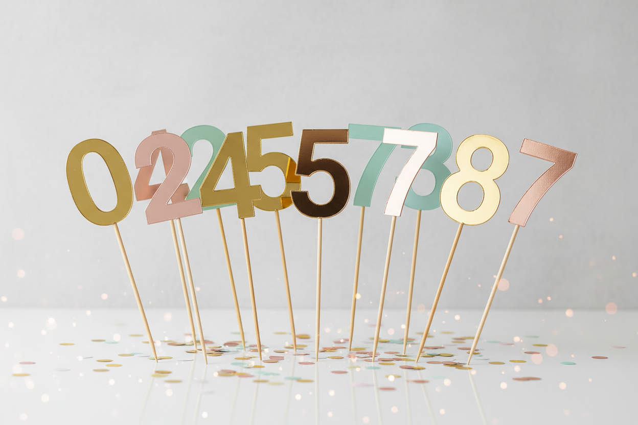 Number Cake Toppers