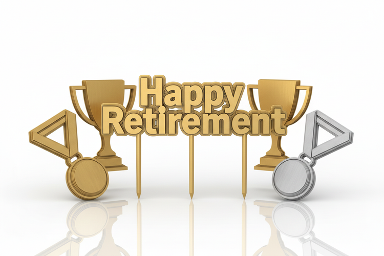 Retirement & Milestone Cake Toppers