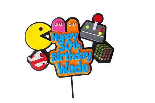 Custom Cake Topper - 3D Printed Personalized Design