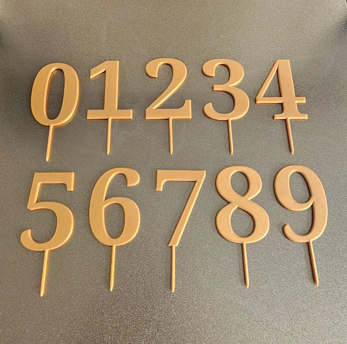 Number Cake Toppers Style 4