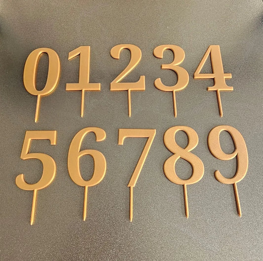 Number Cake Toppers Style 4