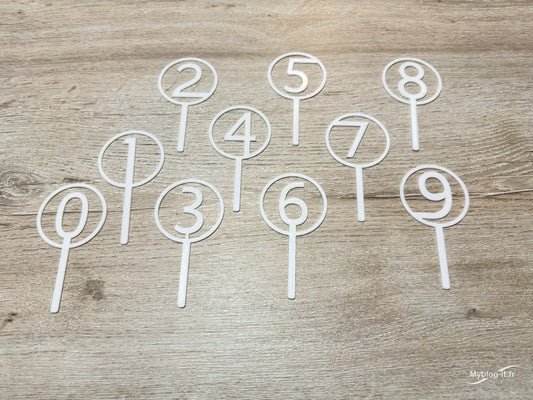 Number Cake Toppers Style 2