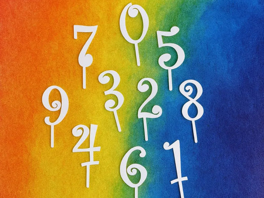 Number Cake Toppers Style 1